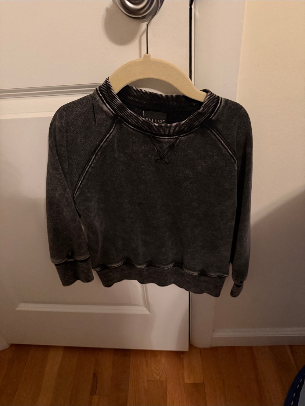 Little Bipsy black crewneck sweatshirt